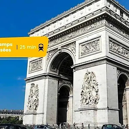 Διαμέρισμα Duplex Parisien En Face Metro13 *